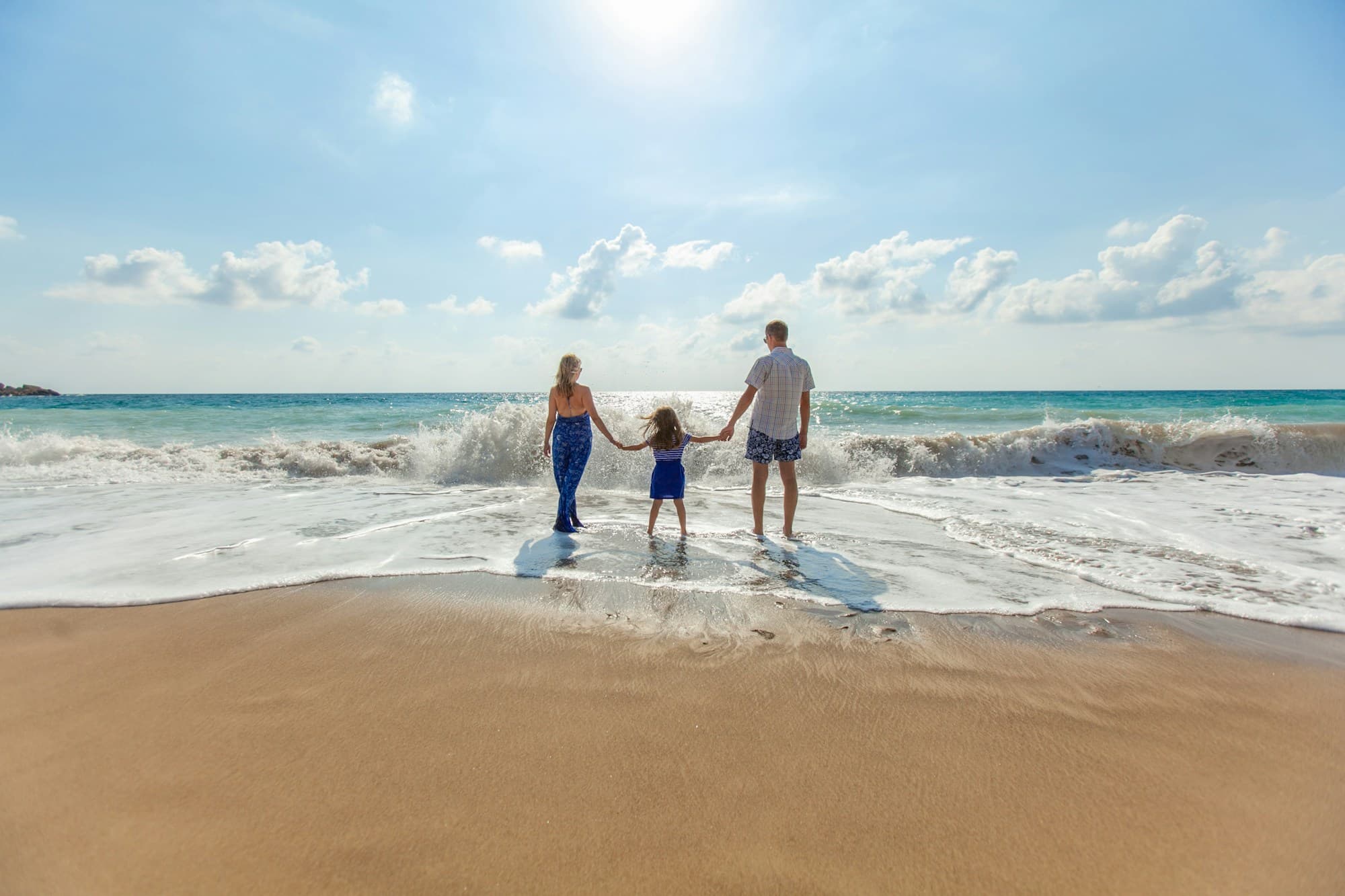 Family enjoying a vacation together